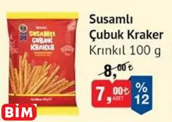 KRINKIL SUSAMLI ÇUBUK KRAKER